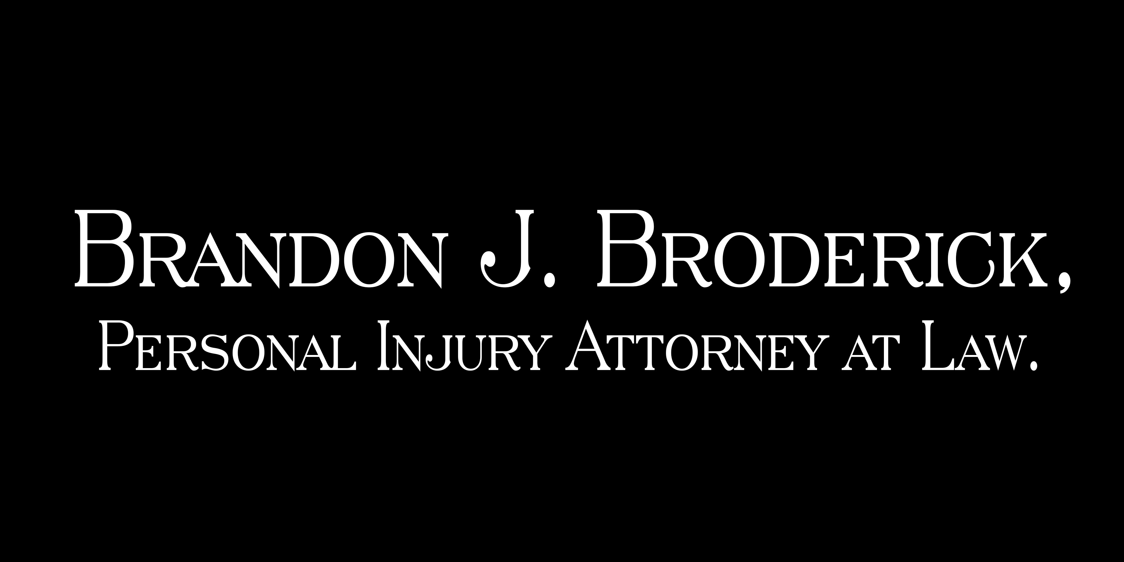 Brandon J. Broderick, Personal Injury Attorney at Law Profile Picture
